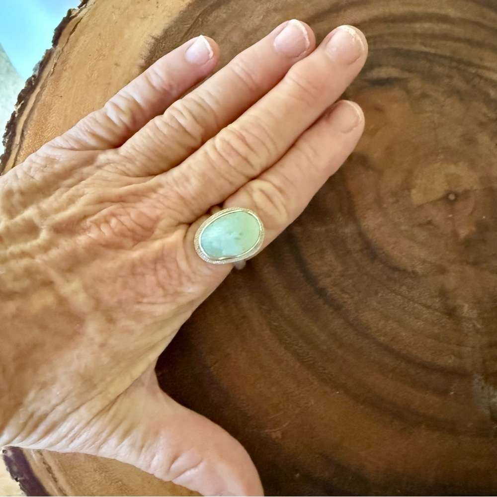 Sterling silver seaglass ring